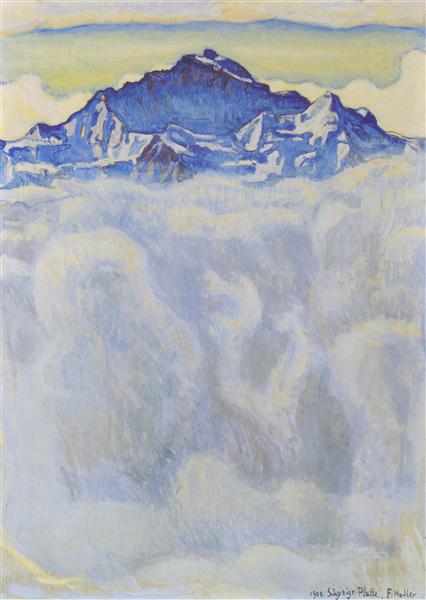 The maiden of the mist over the sea, 1908 - Фердинанд Ходлер