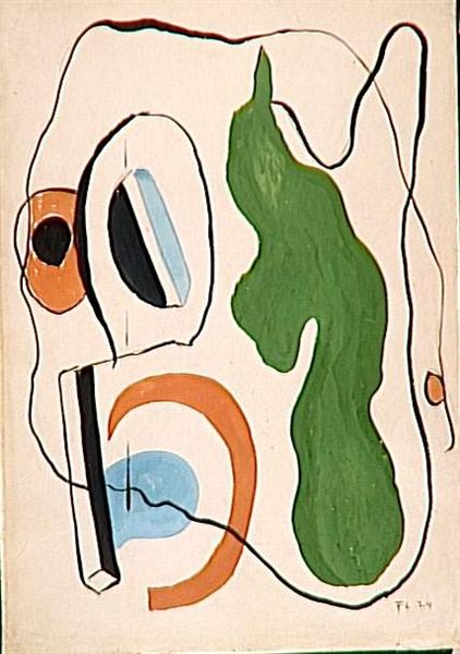 Abstract composition, 1924 - 費爾南·雷捷