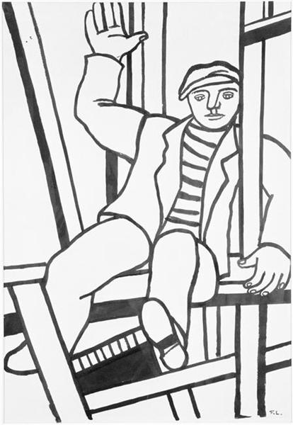 Builder, character in the framework - Fernand Léger
