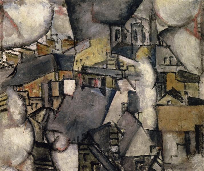 Димарі на дахах, 1911 - Фернан Леже