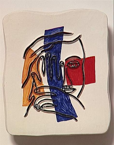 Face with both hands, 1954 - Фернан Леже
