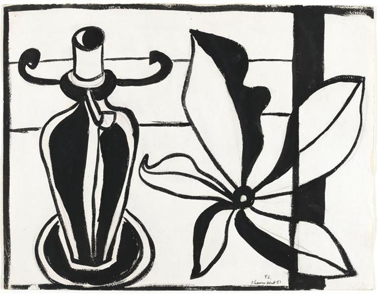 Flower lamp, 1951 - Фернан Леже