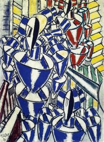 The Exit of the Russian Ballet - Fernand Léger