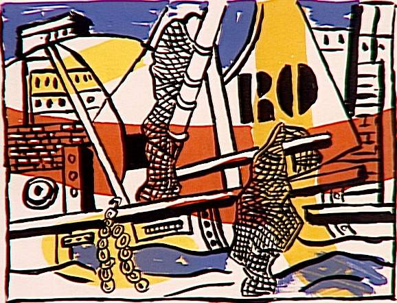 The Port of Trouville, 1951 - Fernand Leger