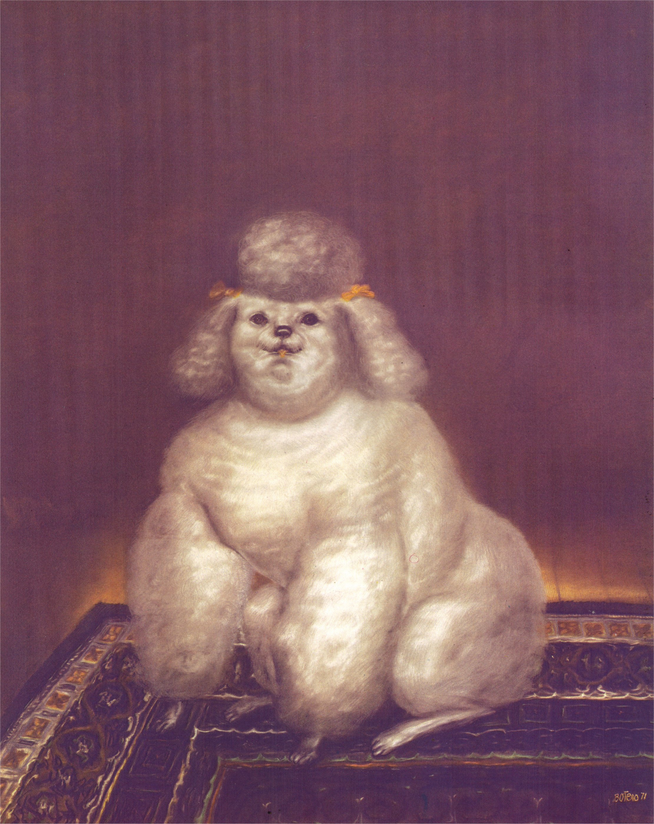 Poodle, 1971 - Fernando Botero - WikiArt.org