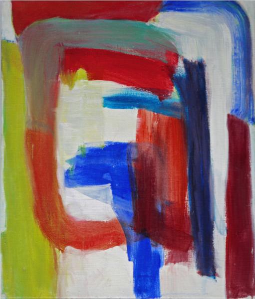 nr. 5.014  - abstract painting by Fons Heijnsbroek - Dutch artist, 1991 - Fons Heijnsbroek