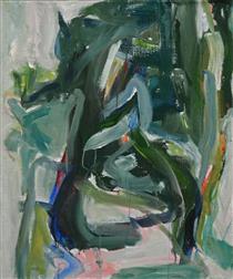 The Trunk - abstract painting by Fons Heijnsbroek - Dutch artist - Fons Heijnsbroek