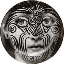 Theme & Variations Decorative Plate #9 (Tattoo Face) - Piero Fornasetti