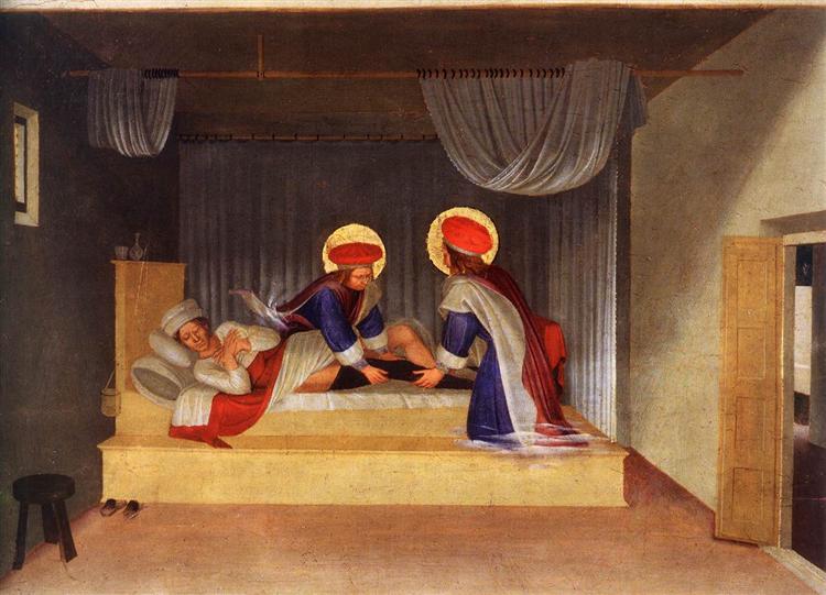 The Healing of Justinian by Saint Cosmas and Saint Damian, 1438 - 1440 - Fra Angelico