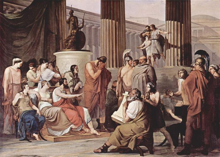 Odysseus am Hofe des Alkinoos, 1813 - 1815 - Francesco Hayez