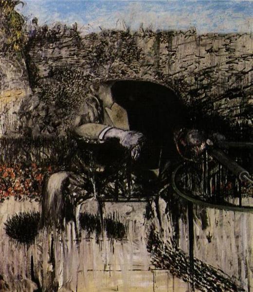 Figure in a Landscape, 1945 - Francis Bacon