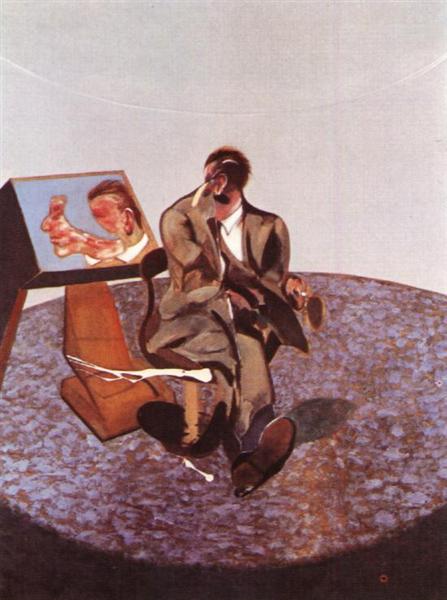 Портрет Джорджа Дайера у зеркала, 1968 - Френсис Бэкон