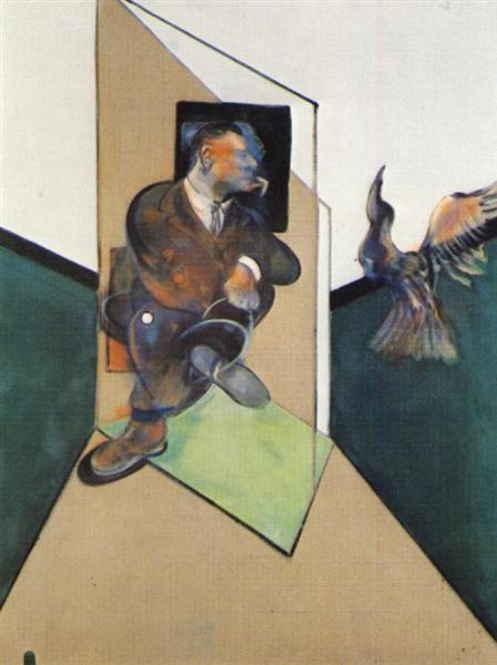 Study for a Portrait with Bird in Flight, 1980 - Francis Bacon