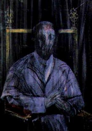 Study Imaginary Portrait of Pope Pius XII, 1955 - Francis Bacon