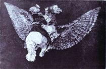 Absurdity Flying - Francisco de Goya