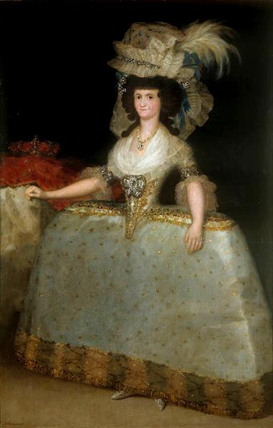 María Luisa of Parma wearing panniers, 1789 - Francisco Goya