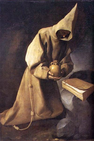 Meditation of St. Francis, 1632 - 法蘭西斯科·德·祖巴蘭