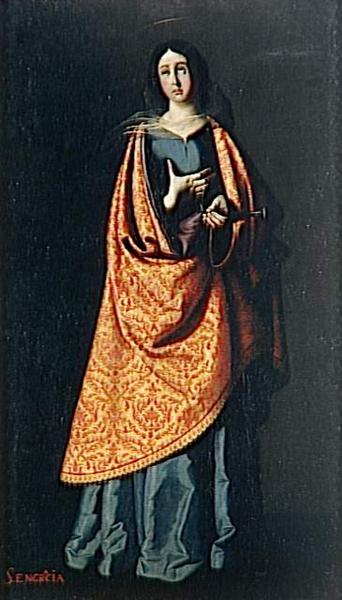 St. Engracia - Francisco de Zurbarán