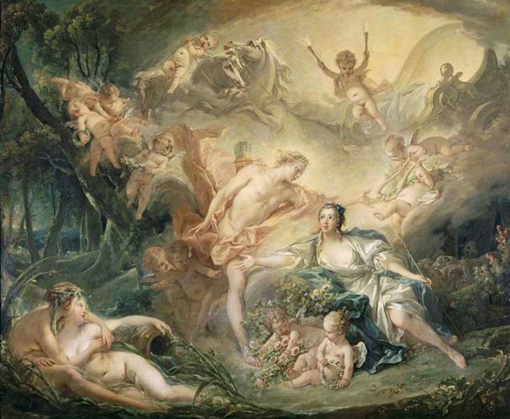 Apollo Revealing his Divinity to the Shepherdess Isse, 1750 - Francois Boucher