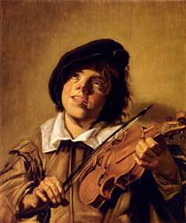 Boy Playing A Violin - Франс Галс