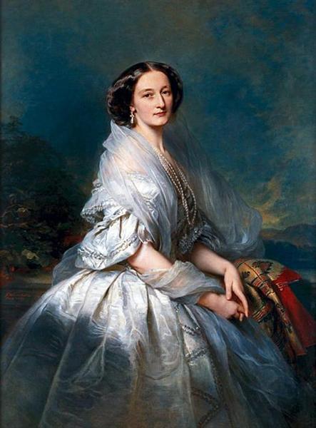 Portrait of Eliza Franciszka of Branicki Krasińska, 1857 - 弗朗兹·克萨韦尔·温德尔哈尔特