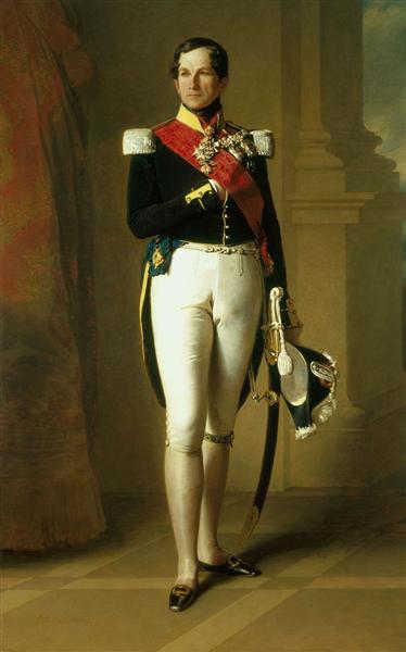 Portrait of Leopold I of Belgium, 1846 - Франц Ксавер Винтерхальтер