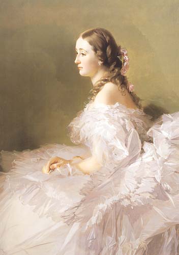 Portrait of Lydia Schbelsky Baroness Stael Holstein, 1857 - Франц Ксавер Винтерхальтер