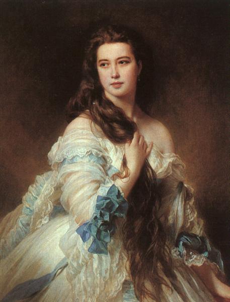 Portrait of Madame Rimsky-Korsakov, Varvara Dmitrievna Mergassov, 1864 - Franz Xaver Winterhalter