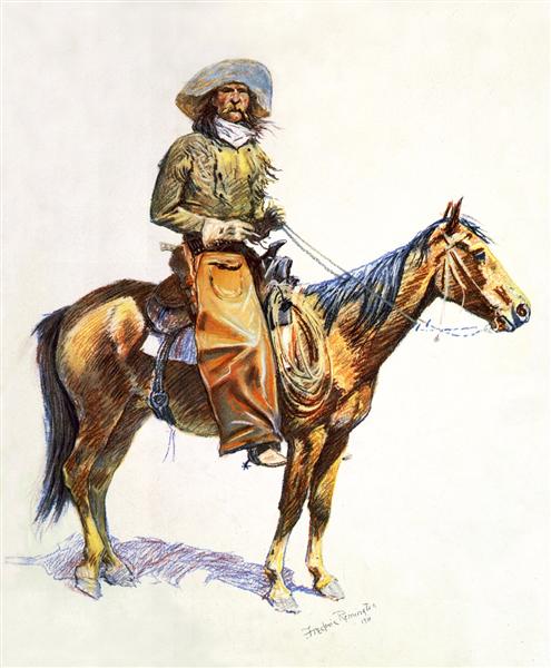 Arizona cow-boy, 1901 - Фредерик Ремингтон