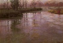 On a French River - Frits Thaulow