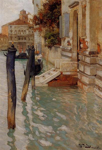 On the Grand Canal, Venice, 1885 - Фриц Таулов