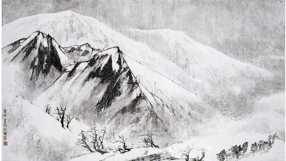 The Far Snows of Minshan Only Make Us Happy, 1951 - Fu Baoshi