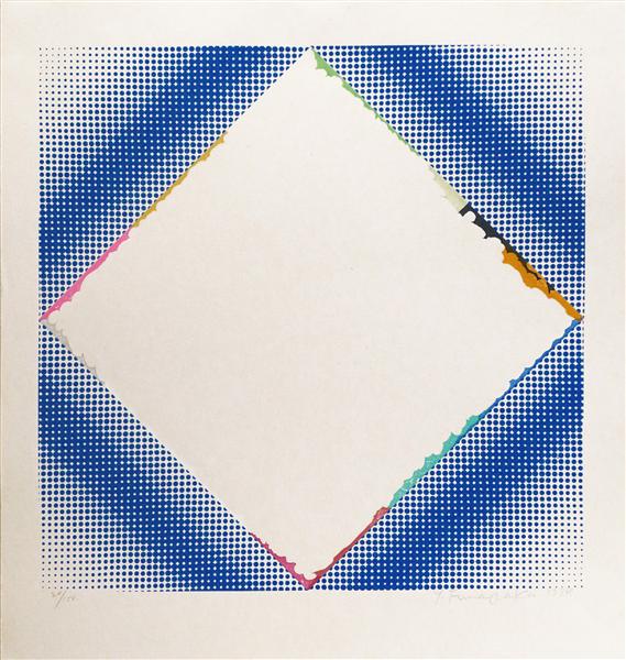 Blue and White space - 366, 1974 - Funasaka Yoshisuke