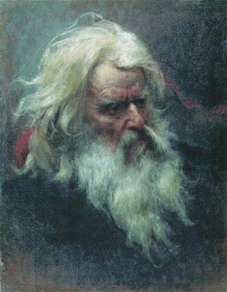 Portrait of an old man - Фёдор Бронников