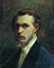 Self-portrait of the artist in youth - Fyodor Bronnikov