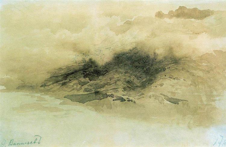 Горы в облаках, 1873 - Фёдор Васильев
