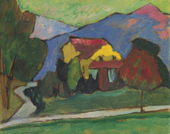 The Yellow House, 1908 - Габриэль Мюнтер