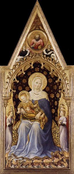Quaratesi Altarpiece, Virgin and Child, 1425 - Джентиле да Фабриано