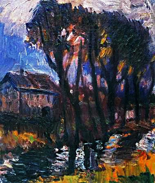 Trees in the riverside - Georges Bouzianis