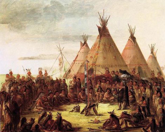 Sioux War Council - Джордж Кетлін
