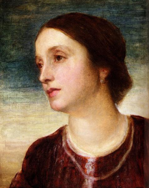 Portrait Of The Countess Somers - George Frederic Watts