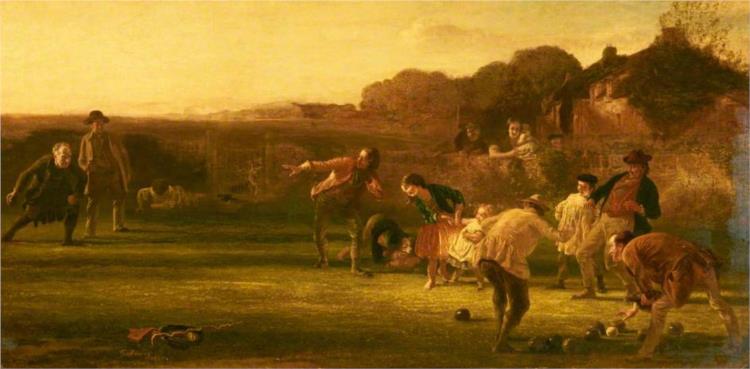 The Bowlers, 1850 - Джордж Харві