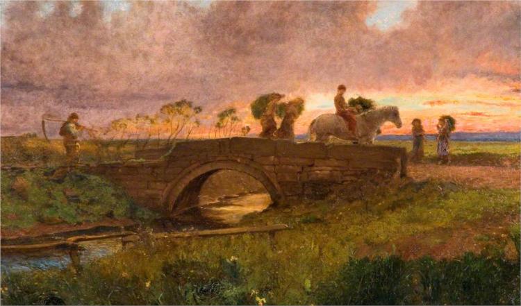 Evening, near Southport, 1868 - Джордж Хэмминг Мэйсон