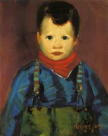 Boy with Suspenders - George Luks