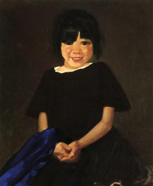 Portrait of a Girl in Black - George Luks