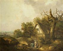 A Rustic Cottage - George Morland