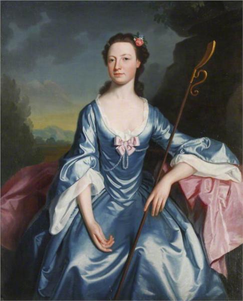 Margaret Messenger (b.1737), Mrs Walter Strickland, 1760 - George Romney