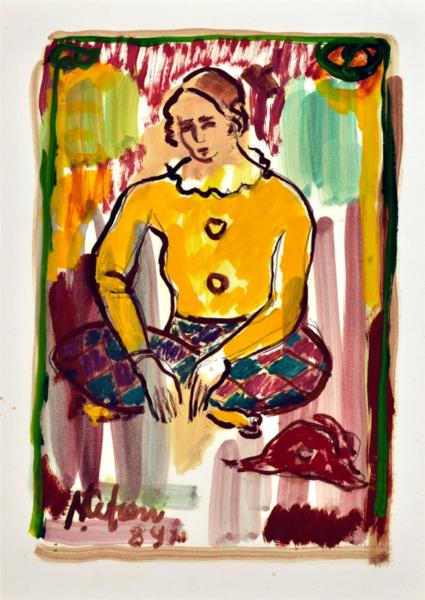 The Repose of the Harlequin, 1989 - George Stefanescu