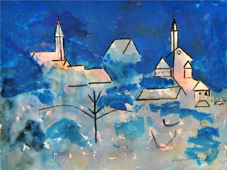 Towers in the Mist, 2003 - George Stefanescu