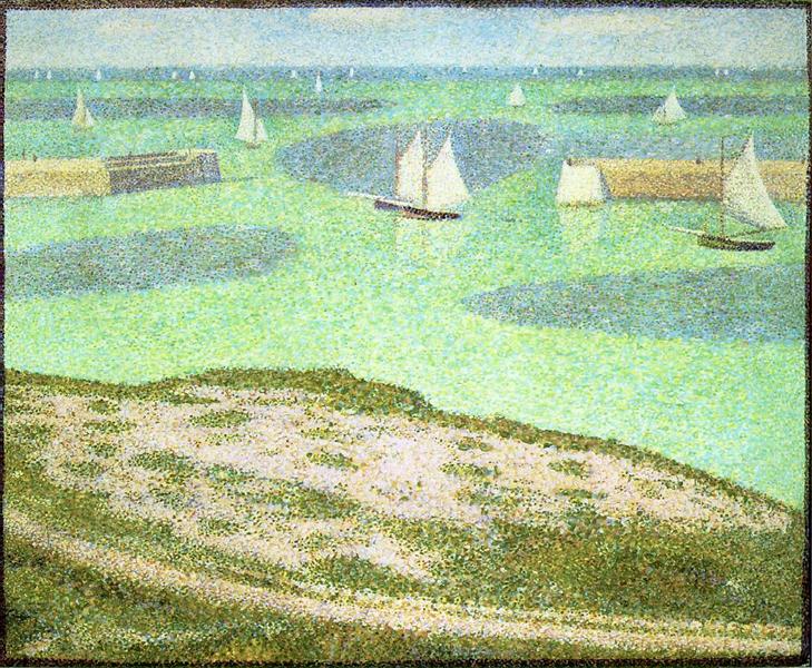 Port-en-Bessin Entrance to the Harbor, 1888 - Georges Seurat